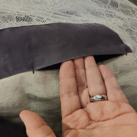 WOW! Gorgeous Chico's velvet lace jacket size 2P Medium - Picture 4 of 8